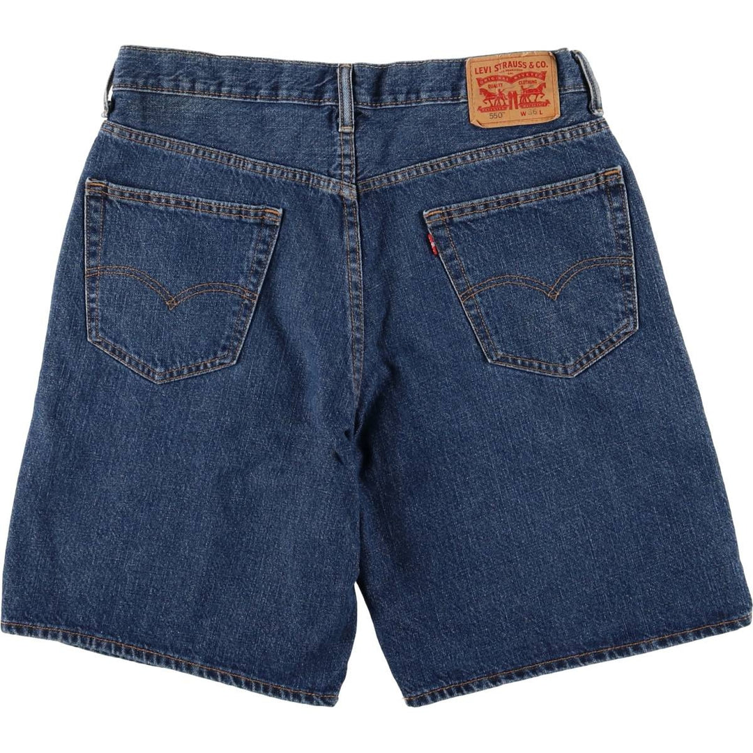 Levi's 550 Denim Shorts, Half Pants, Men's Size 36 cotton blue type Vintage Second Hand