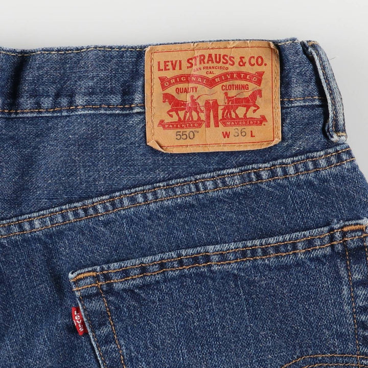 Levi's 550 Denim Shorts, Half Pants, Men's Size 36 cotton blue type Vintage Second Hand