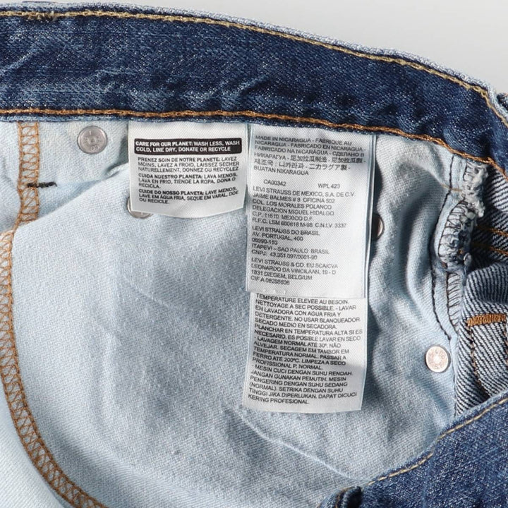 Levi's 550 Denim Shorts, Half Pants, Men's Size 36 cotton blue type Vintage Second Hand