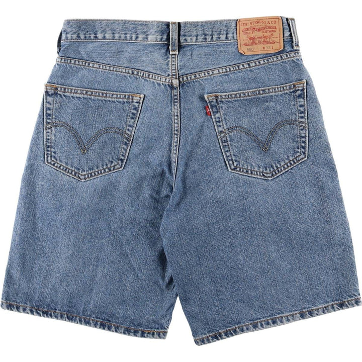 Levi's 550 Relaxed Fit Denim Shorts, Men's Size W34 cotton blue type Vintage Second Hand