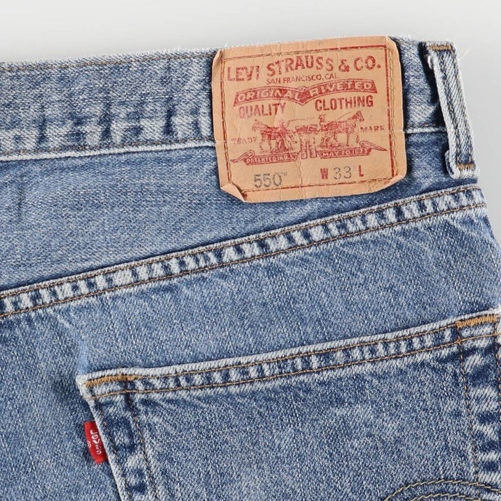 Levi's 550 Relaxed Fit Denim Shorts, Men's Size W34 cotton blue type Vintage Second Hand