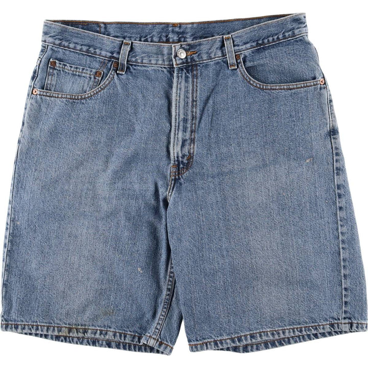 2000'S Levi's 550 Relaxed Fit Denim Shorts/Jorts Men's Size W37 cotton blue type Vintage Second Hand