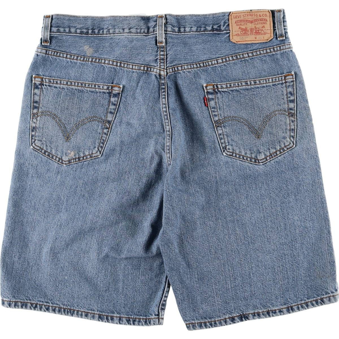 2000'S Levi's 550 Relaxed Fit Denim Shorts/Jorts Men's Size W37 cotton blue type Vintage Second Hand