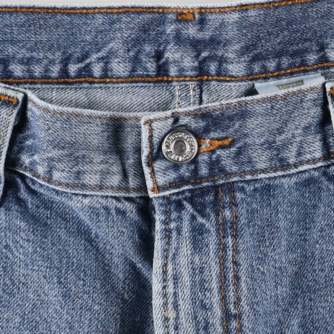 2000'S Levi's 550 Relaxed Fit Denim Shorts/Jorts Men's Size W37 cotton blue type Vintage Second Hand