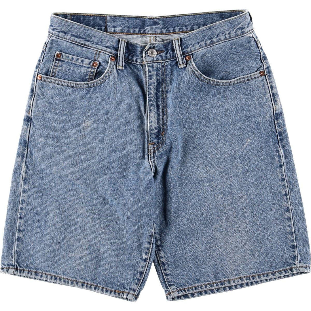 Levi's 550 denim shorts, short pants for men, size W32 cotton blue type Vintage Second Hand