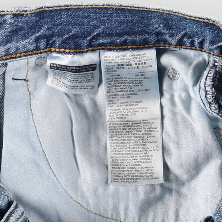 Levi's 550 denim shorts, short pants for men, size W32 cotton blue type Vintage Second Hand