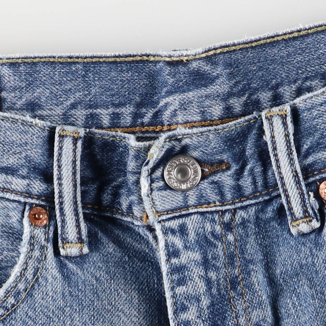 Levi's 550 denim shorts, short pants for men, size W32 cotton blue type Vintage Second Hand