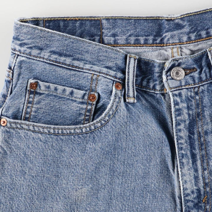 Levi's 550 denim shorts, short pants for men, size W32 cotton blue type Vintage Second Hand