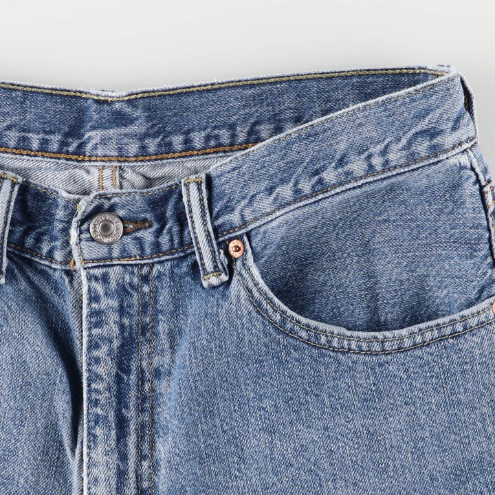 Levi's 550 denim shorts, short pants for men, size W32 cotton blue type Vintage Second Hand