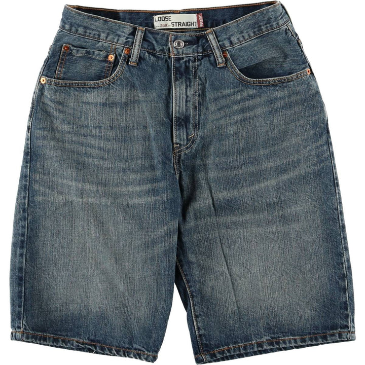 Levi's 569 Loose Straight Denim Shorts, Men's Size 32 cotton blue type Vintage Second Hand