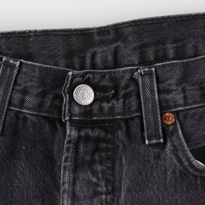 Levi's 501 Black Denim Straight Denim Pants for Men, W32 equivalent cotton black type Vintage Second Hand