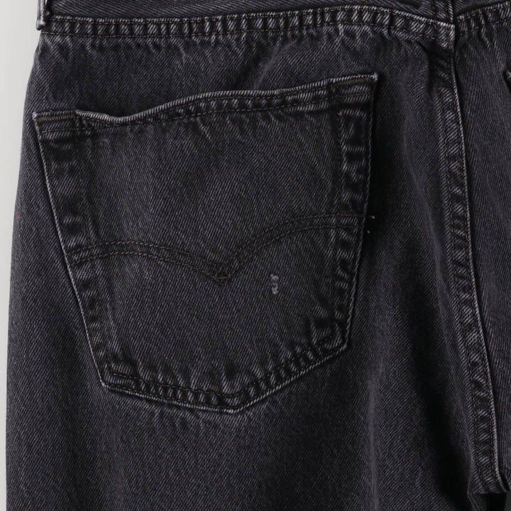 Levi's 501 Black Denim Straight Denim Pants for Men, W32 equivalent cotton black type Vintage Second Hand