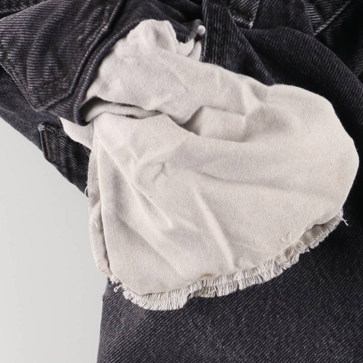 Levi's 501 Black Denim Straight Denim Pants for Men, W32 equivalent cotton black type Vintage Second Hand