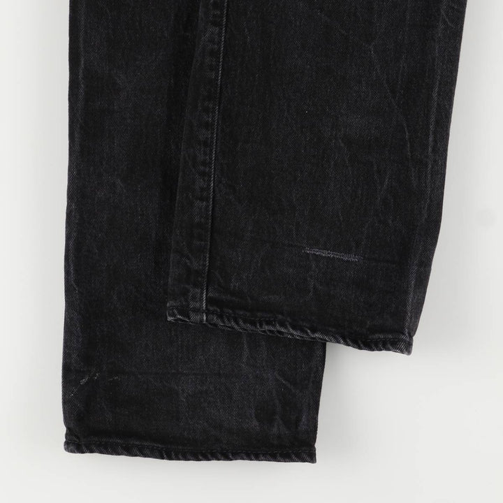 Levi's 501 Painted Black Denim Straight Leg Denim Pants, Men's Size 34 cotton black type Vintage Second Hand