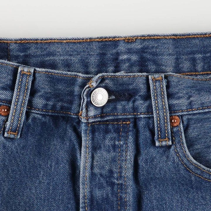 Levi's 501 straight denim pants for men, size W34 cotton blue type Vintage Second Hand