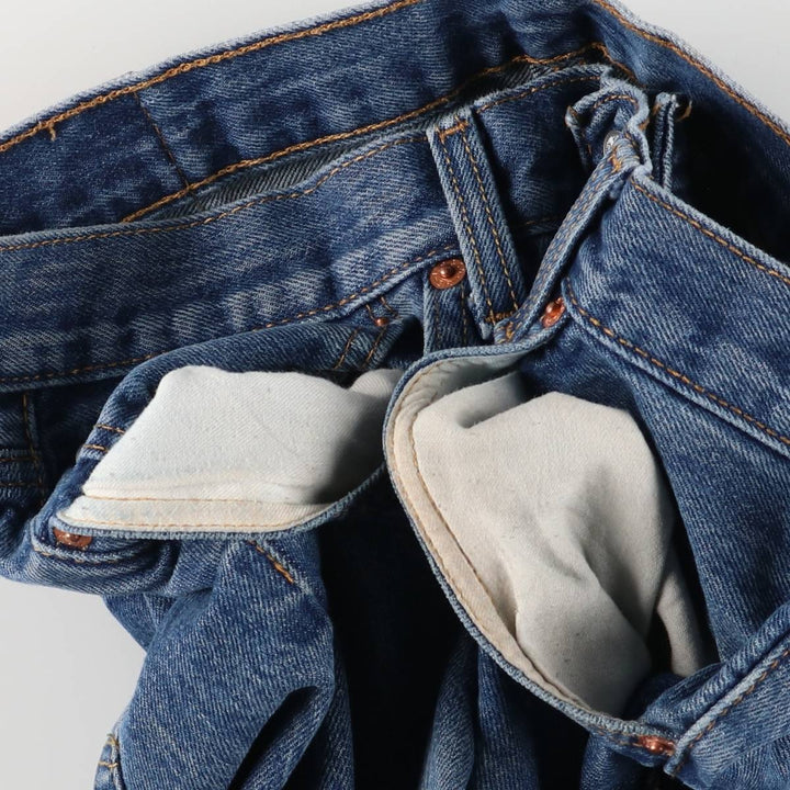 Levi's 501 straight denim pants for men, size W34 cotton blue type Vintage Second Hand