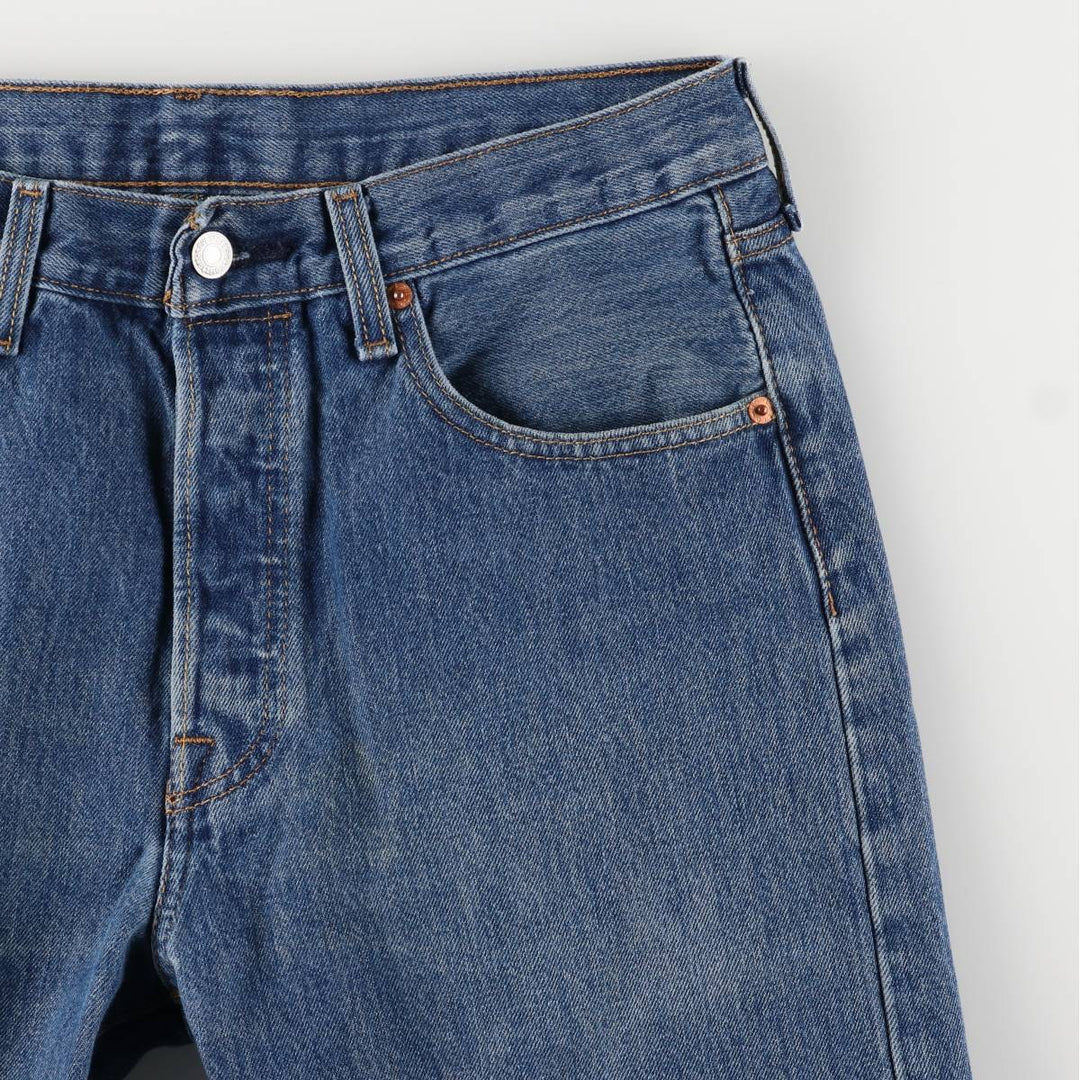 Levi's 501 straight denim pants for men, size W34 cotton blue type Vintage Second Hand