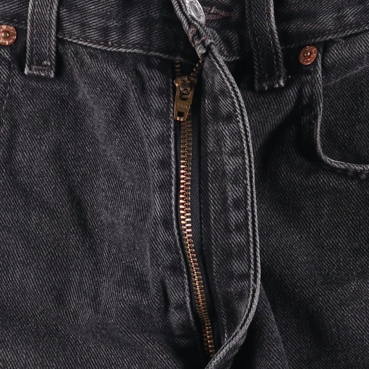 2000'S Levi's 505 Regular Fit Straight Leg Tapered Denim Pants, Black Denim, Men's Size W31 cotton black type Vintage Second Hand