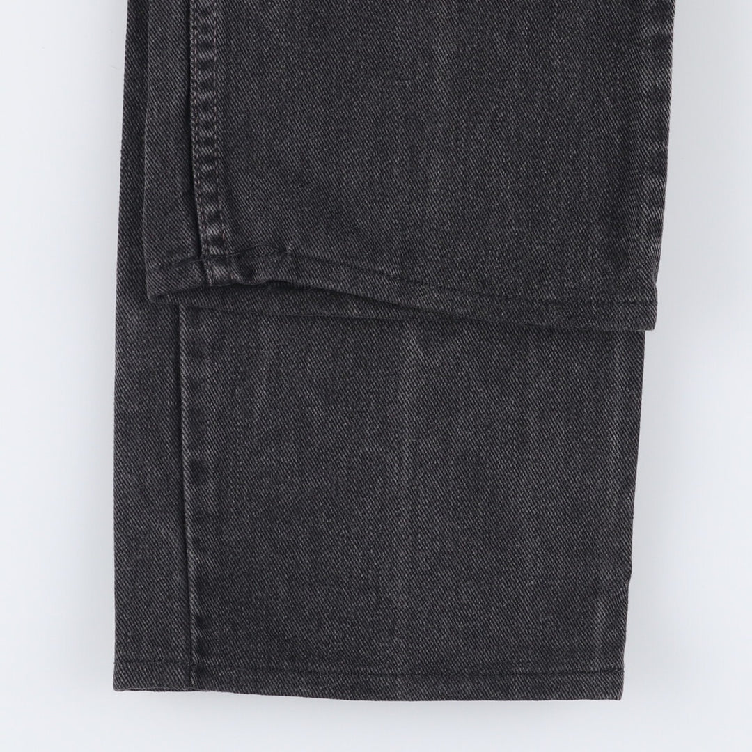 2000'S Levi's 505 Regular Fit Straight Leg Tapered Denim Pants, Black Denim, Men's Size W31 cotton black type Vintage Second Hand