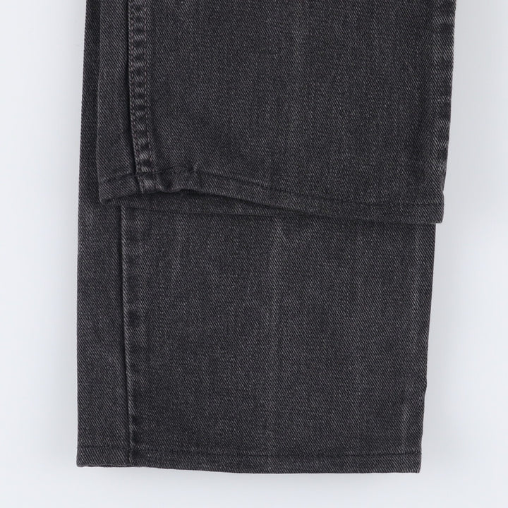 2000'S Levi's 505 Regular Fit Straight Leg Tapered Denim Pants, Black Denim, Men's Size W31 cotton black type Vintage Second Hand