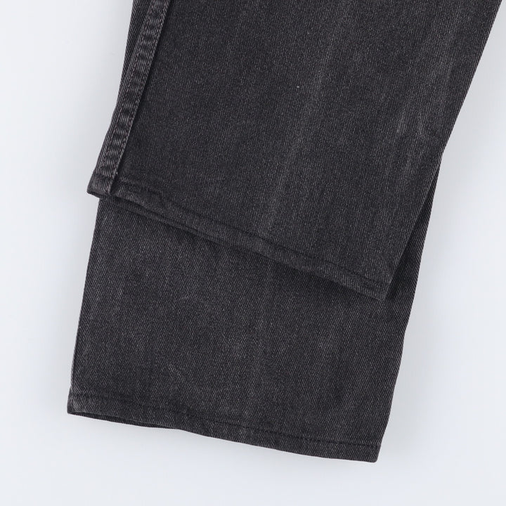 2000'S Levi's 505 Regular Fit Straight Leg Tapered Denim Pants, Black Denim, Men's Size W31 cotton black type Vintage Second Hand