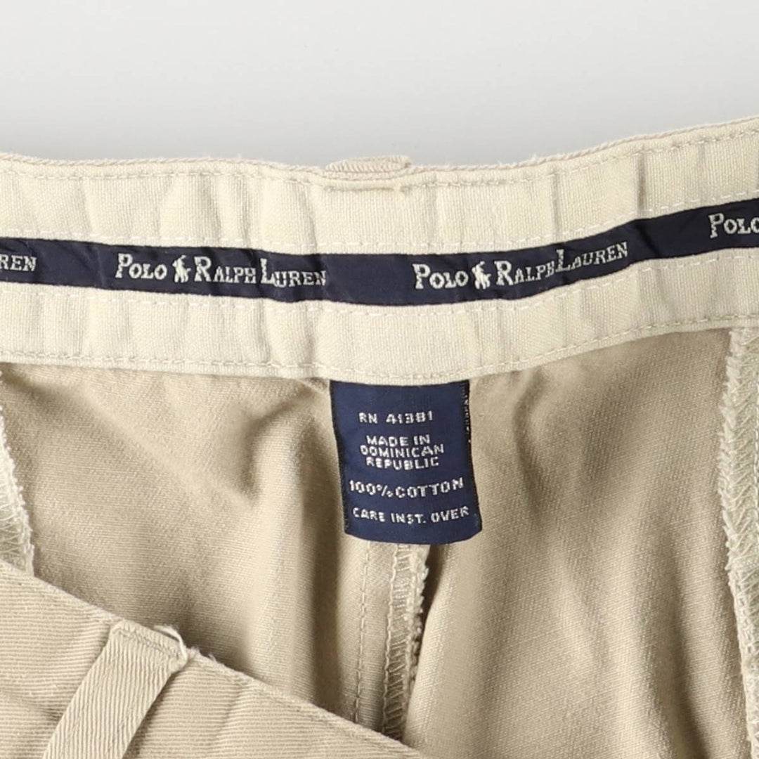 Ralph Lauren Polo Ralph Lauren Two-pleat Chino Pants for Men, W35 cotton Beige type Vintage Second Hand