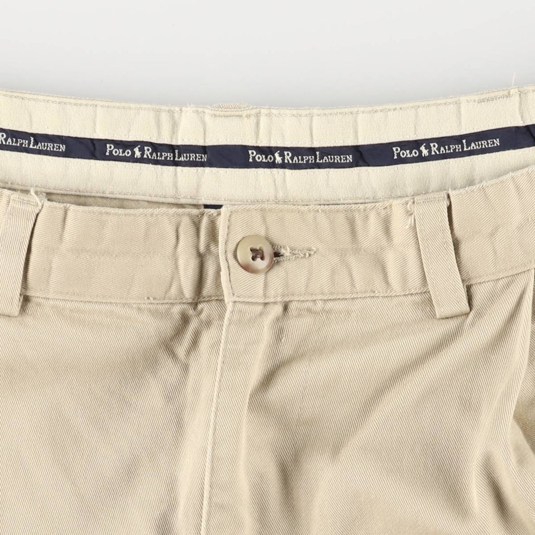 Ralph Lauren Polo Ralph Lauren Two-pleat Chino Pants for Men, W35 cotton Beige type Vintage Second Hand