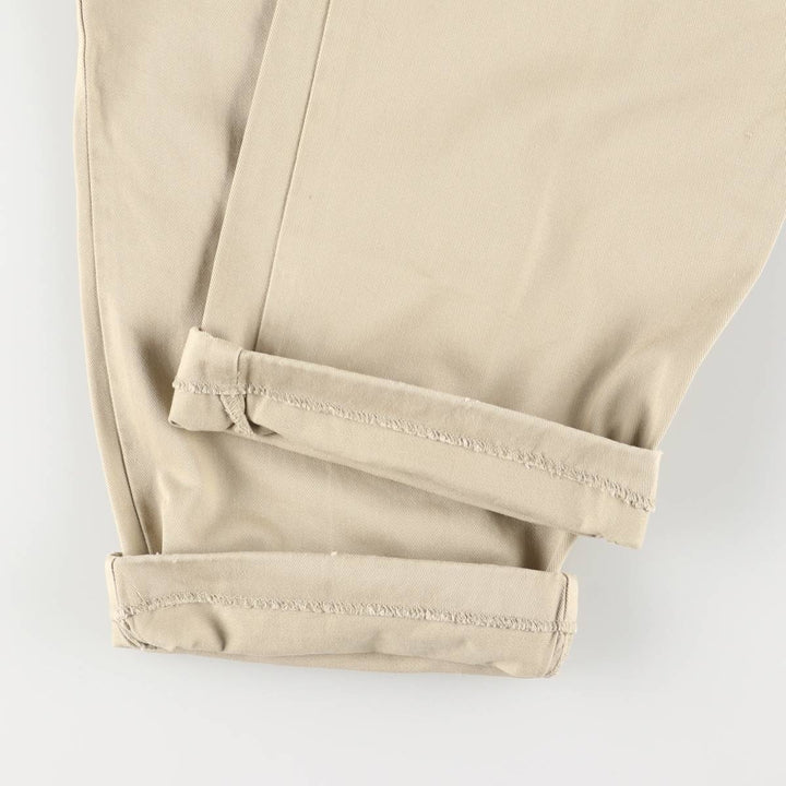 Ralph Lauren Polo Ralph Lauren Two-pleat Chino Pants for Men, W35 cotton Beige type Vintage Second Hand