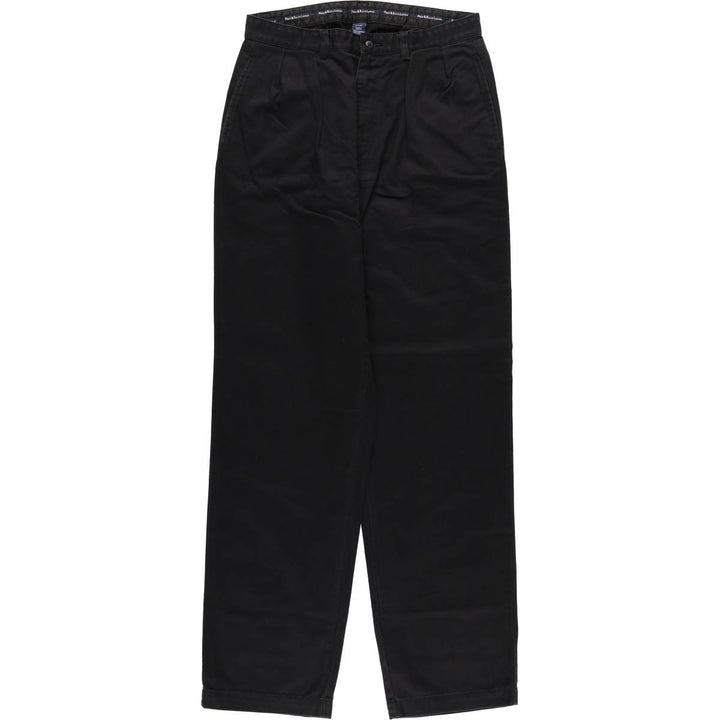 Ralph Lauren Polo Ralph Lauren Two-pleat Chino Pants for Men, W32 equivalent cotton black type Vintage Second Hand