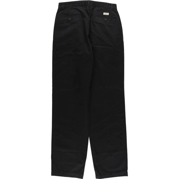Ralph Lauren Polo Ralph Lauren Two-pleat Chino Pants for Men, W32 equivalent cotton black type Vintage Second Hand