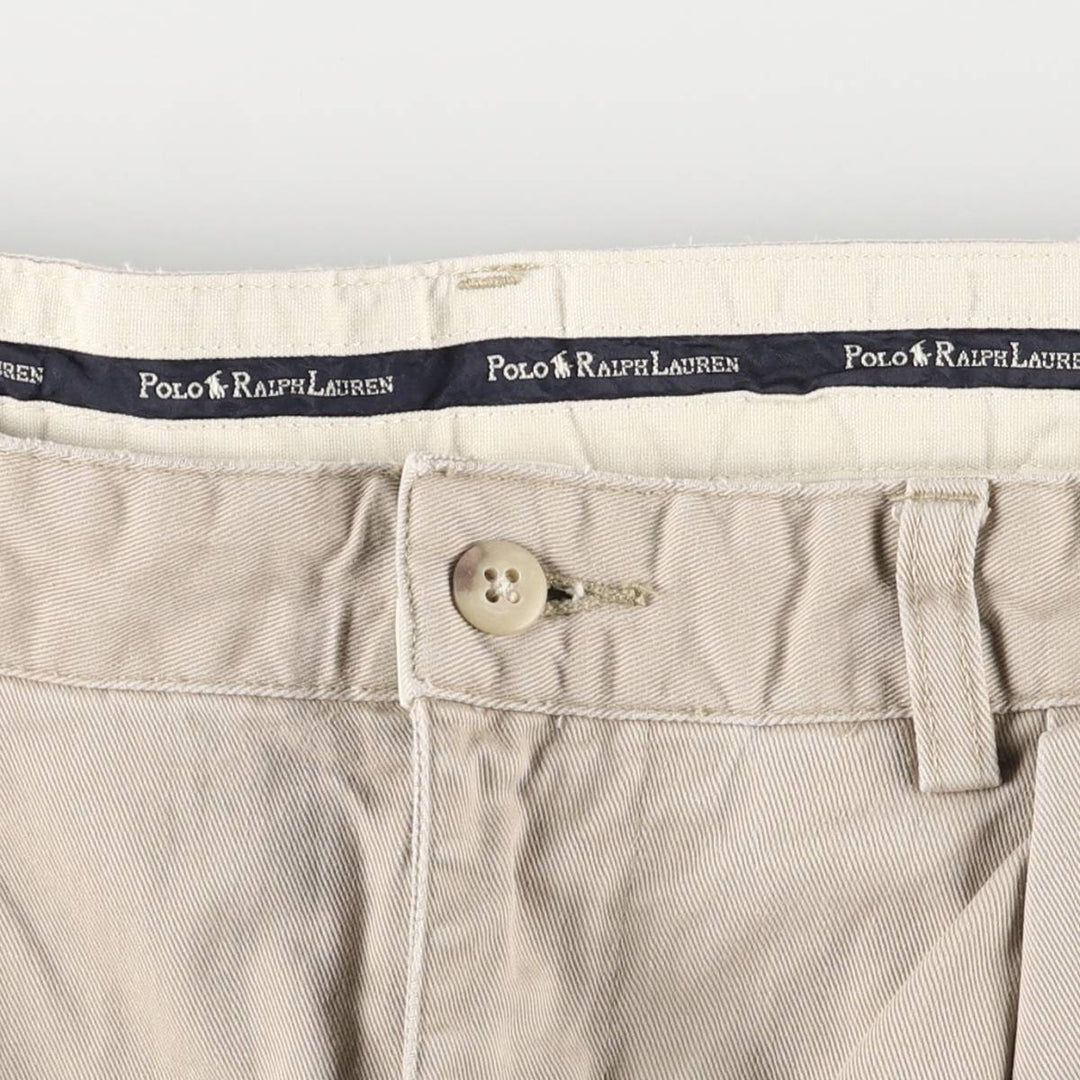 Ralph Lauren Polo Ralph Lauren Two-pleat Chino Pants for Men, W32 equivalent cotton Beige type Vintage Second Hand