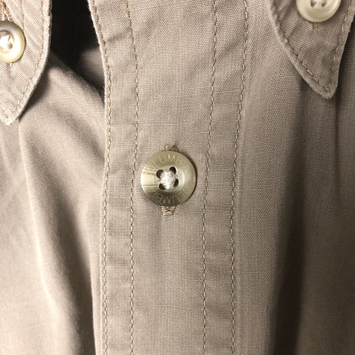 Columbia Short Sleeve Button-Down Shirt, Men's Size XL cotton Khaki type Vintage Second Hand