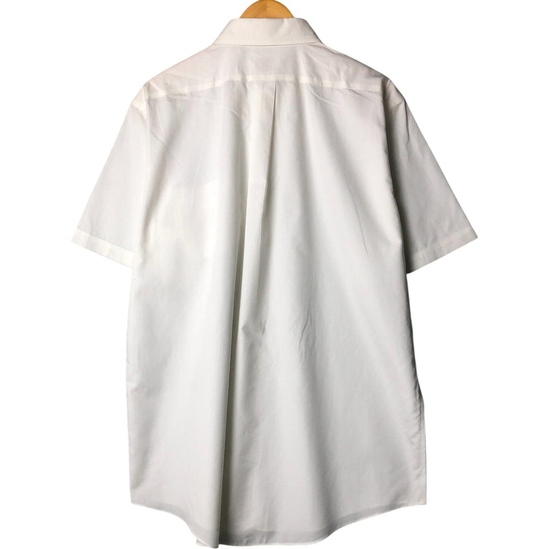 Brooks Brothers 346 short sleeve button-down shirt, men's size L cotton white type Vintage Second Hand