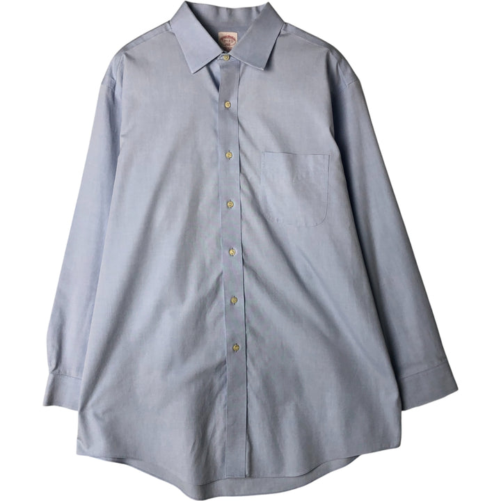 Brooks Brothers 346 long sleeve cotton shirt, men's size L cotton Blue type light blue Vintage Second Hand