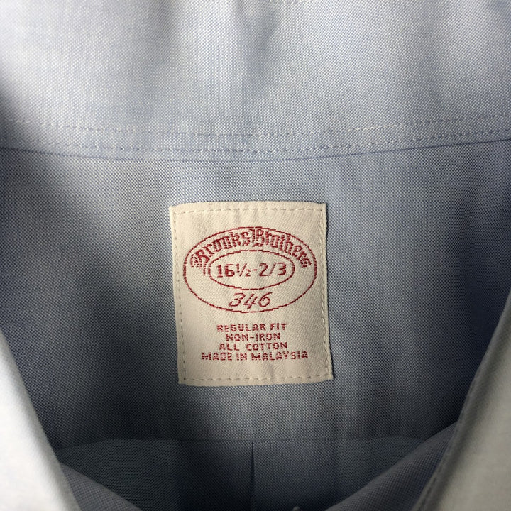 Brooks Brothers 346 long sleeve cotton shirt, men's size L cotton Blue type light blue Vintage Second Hand