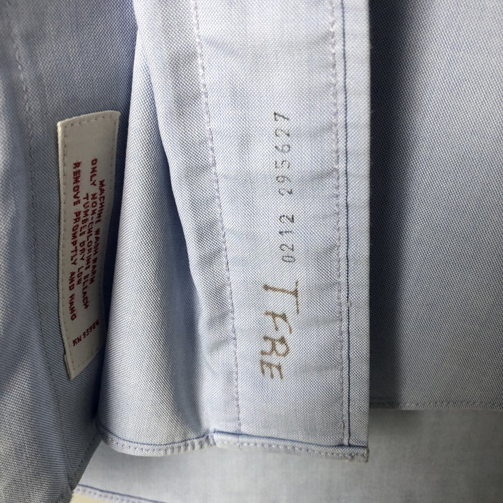 Brooks Brothers 346 long sleeve cotton shirt, men's size L cotton Blue type light blue Vintage Second Hand