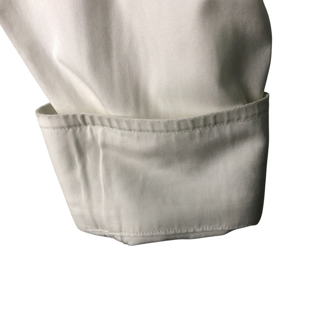 Brooks Brothers Est.1818 Long Sleeve Cotton Shirt, Men's Medium cotton white type Vintage Second Hand