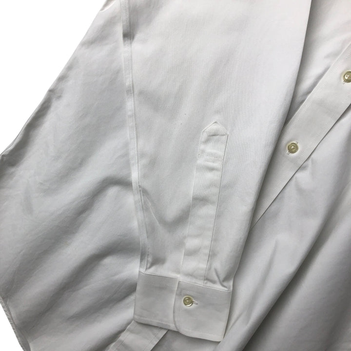 Brooks Brothers Est.1818 Long Sleeve Cotton Shirt, Men's Medium cotton white type Vintage Second Hand