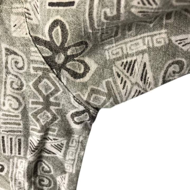 90s-00'S Vintage Columbia All-Over Print Open Collar Hawaiian Aloha Shirt, Box Shirt, Men's XL cotton gray type Vintage Second Hand