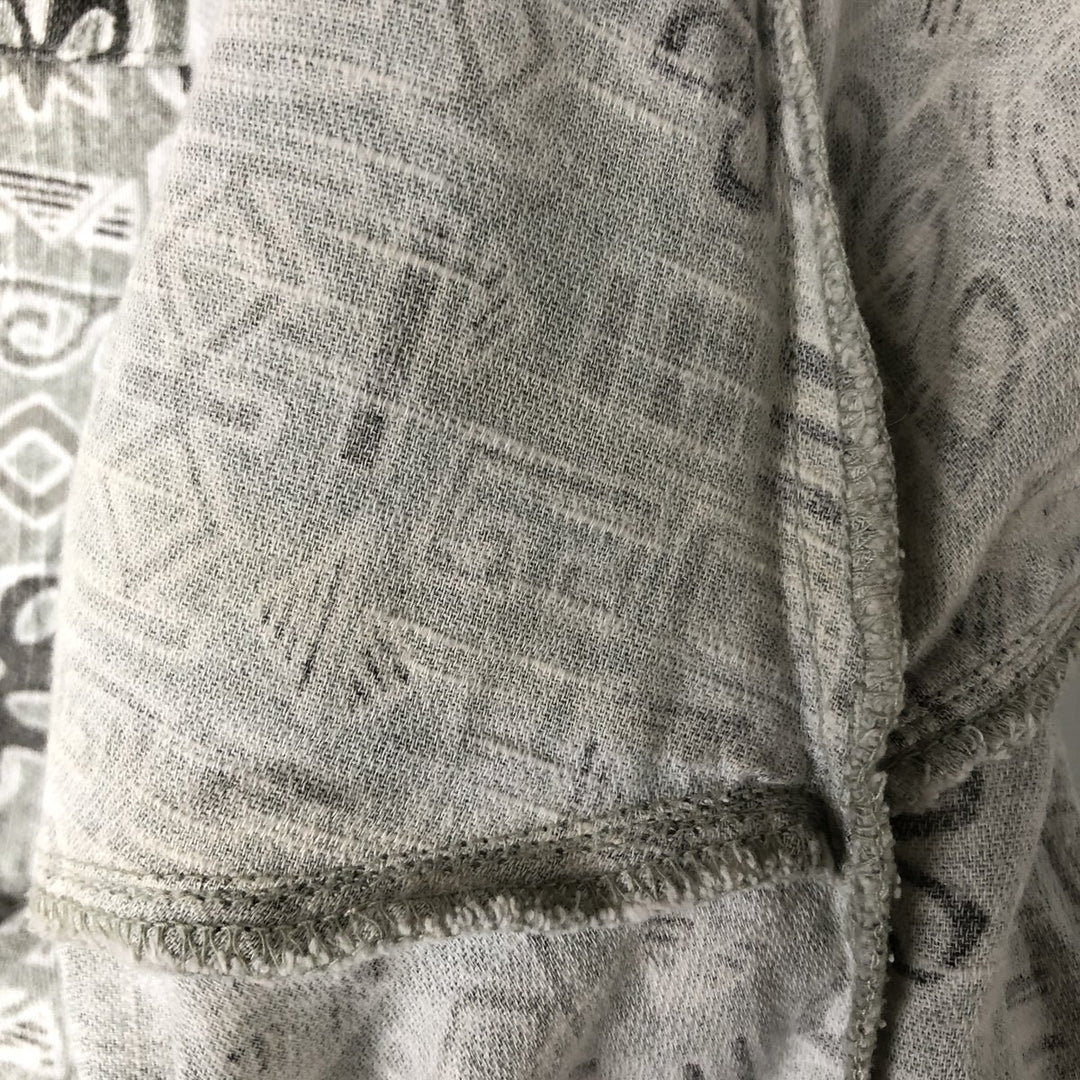 90s-00'S Vintage Columbia All-Over Print Open Collar Hawaiian Aloha Shirt, Box Shirt, Men's XL cotton gray type Vintage Second Hand