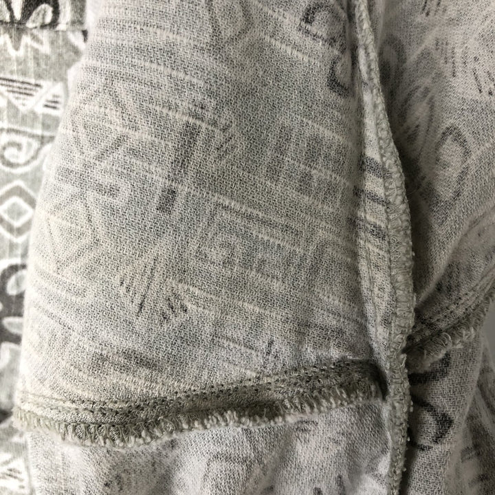 90s-00'S Vintage Columbia All-Over Print Open Collar Hawaiian Aloha Shirt, Box Shirt, Men's XL cotton gray type Vintage Second Hand