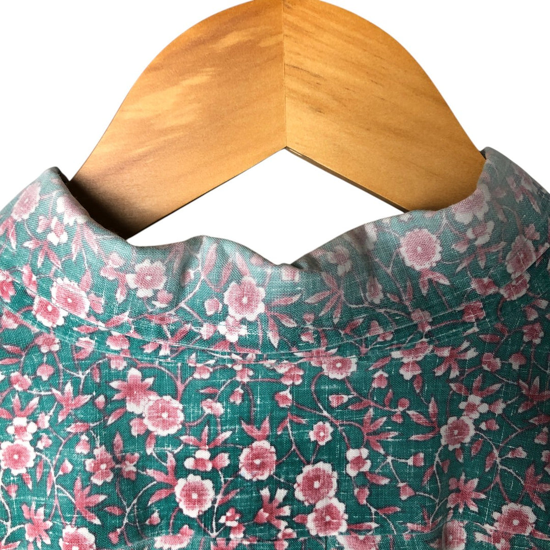 90'S Reyn Spooner All-Over Floral Hawaiian Aloha Shirt, Men's Size XL, Vintage cotton green type Vintage Second Hand