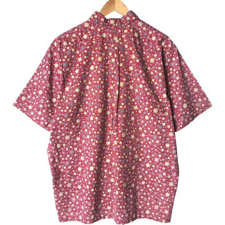 90'S Reyn Spooner Swimsuit Tag Print Button-Down Aloha Shirt, Made in Hawaii, Men's XL, Boxy Shirt, Pullover cotton red type Vintage Second Hand