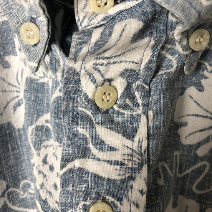 90'S Reyn Spooner Swimsuit Tag All-Over Print Pullover Button-Down Hawaiian Aloha Shirt Box Shirt Men's Medium cotton gray type Vintage Second Hand