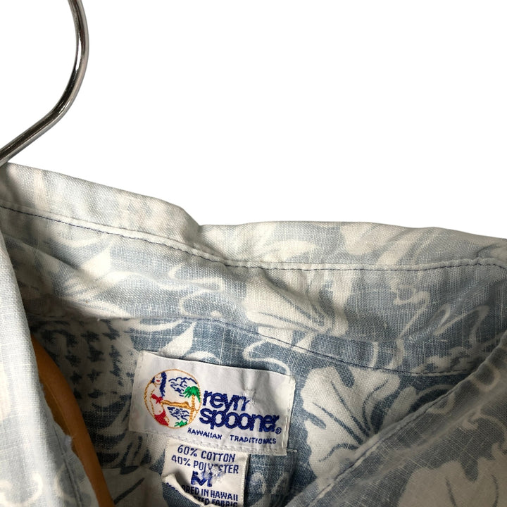 90'S Reyn Spooner Swimsuit Tag All-Over Print Pullover Button-Down Hawaiian Aloha Shirt Box Shirt Men's Medium cotton gray type Vintage Second Hand