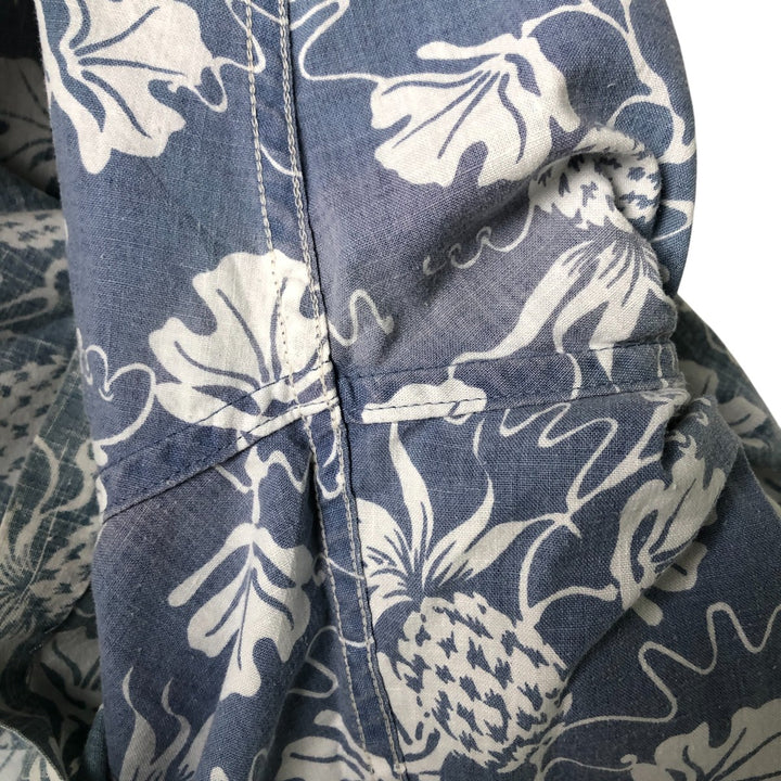 90'S Reyn Spooner Swimsuit Tag All-Over Print Pullover Button-Down Hawaiian Aloha Shirt Box Shirt Men's Medium cotton gray type Vintage Second Hand