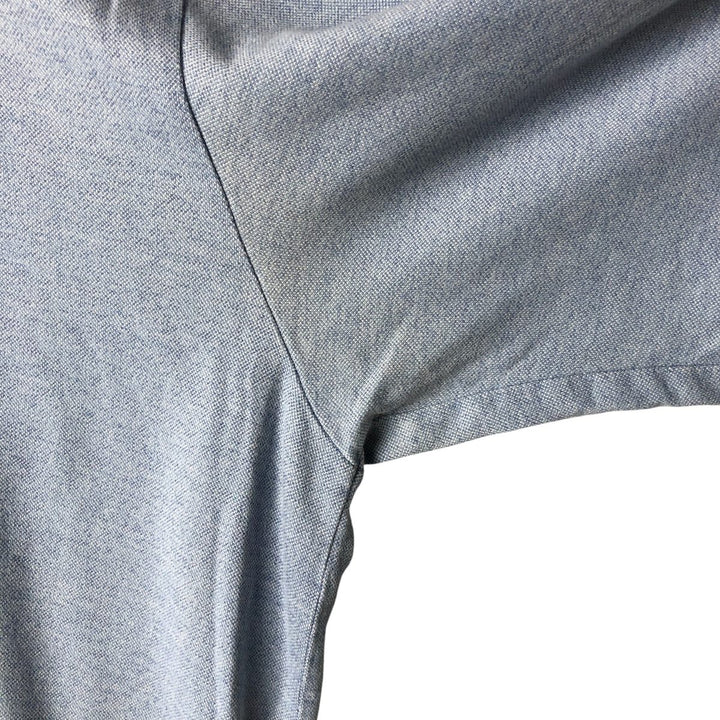 Ralph Lauren POLO GOLF Men's XL Open-Front Short Sleeve Polo Shirt cotton Blue type light blue Vintage Second Hand