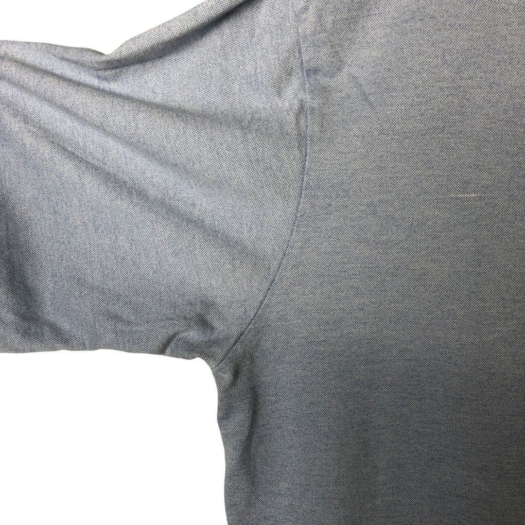 Ralph Lauren POLO GOLF Men's XL Open-Front Short Sleeve Polo Shirt cotton Blue type light blue Vintage Second Hand