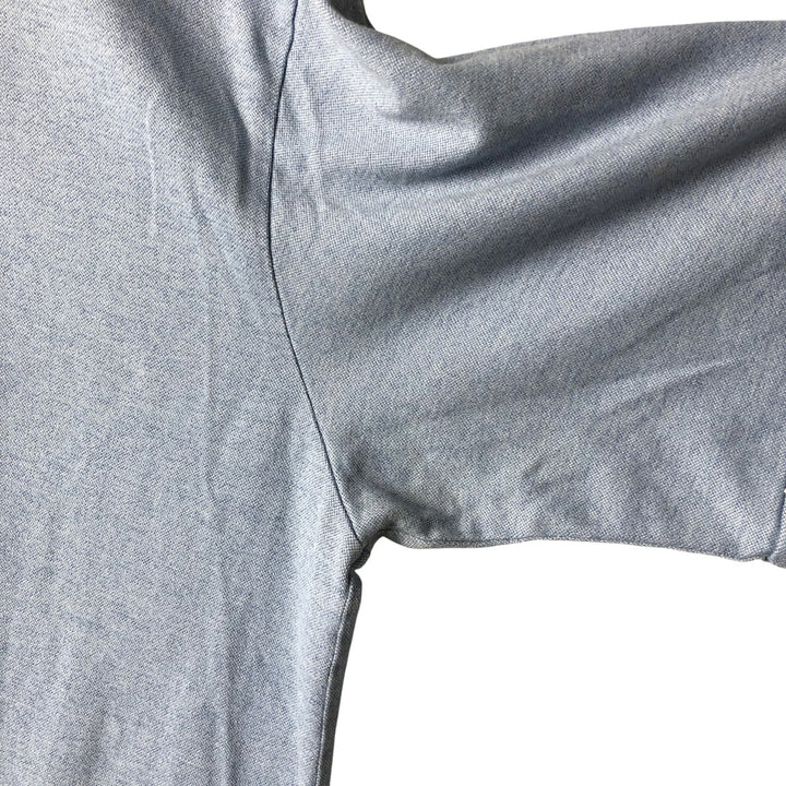 Ralph Lauren POLO GOLF Men's XL Open-Front Short Sleeve Polo Shirt cotton Blue type light blue Vintage Second Hand