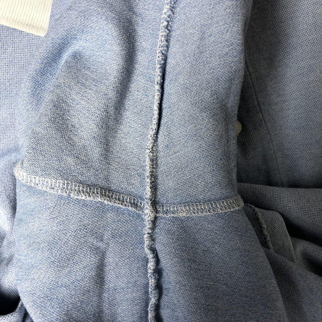 Ralph Lauren POLO GOLF Men's XL Open-Front Short Sleeve Polo Shirt cotton Blue type light blue Vintage Second Hand